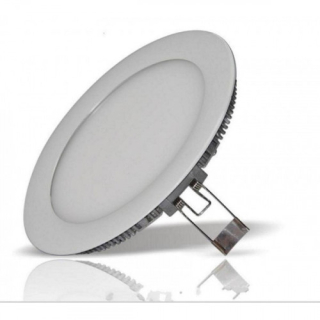 LED svítidlo podhledové 12W 4000K kulaté hliník